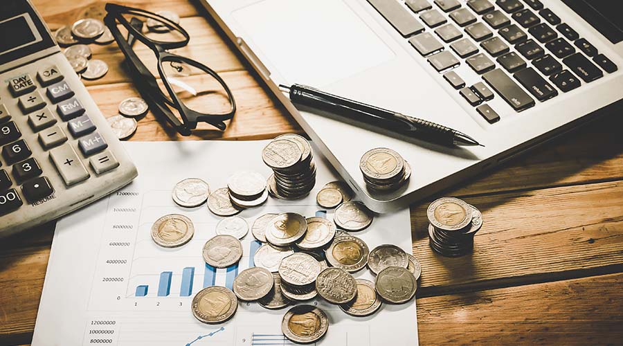 Personal,Financial,Planning,Concept.,Businessman,Workplace,With,Papers,For,Financial